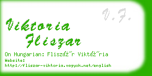 viktoria fliszar business card